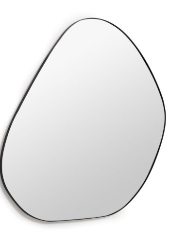 KAVE HOME Anera veggspeil, organisk - speilglass og svart jern (84x108,5)