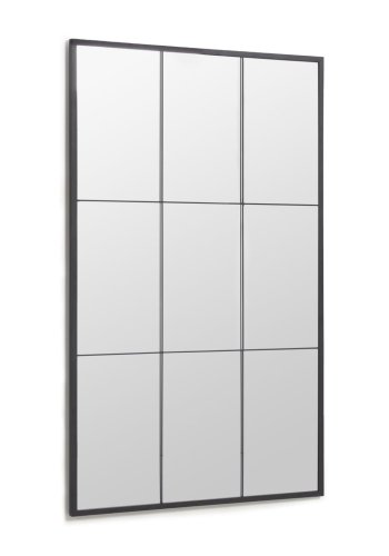 KAVE HOME Ulrica gulvspeil, rektangulrt - speilglass og sort stl (100x160)