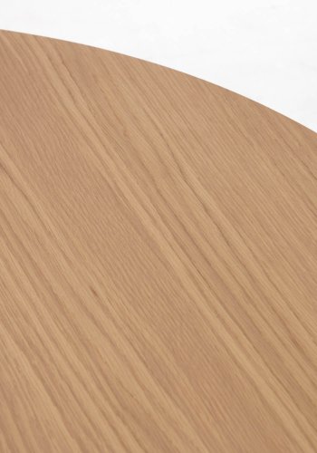 KAVE HOME Oakland spisebord, m. 2 ekstra plater - naturlig eikefiner og naturlig gummitre (140(220)x90)