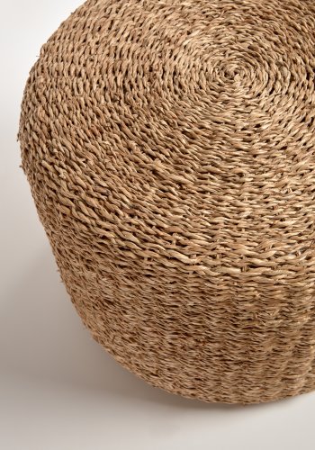 KAVE HOME Someina rund fotsttte i naturfiber,  40 cm