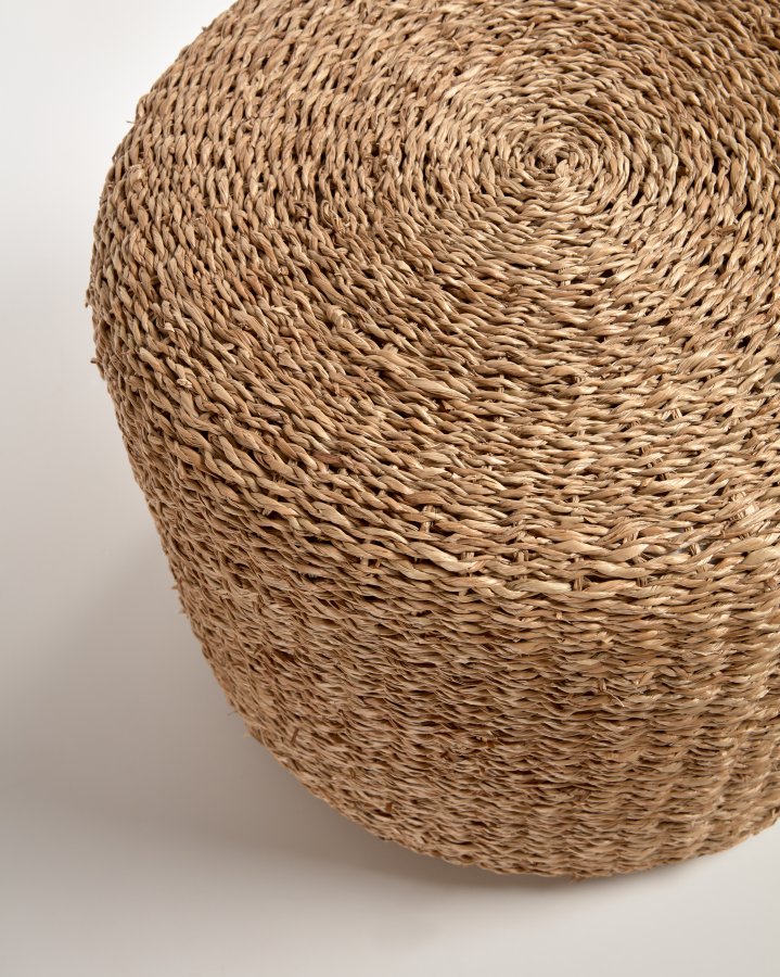 KAVE HOME Someina rund fotsttte i naturfiber,  40 cm