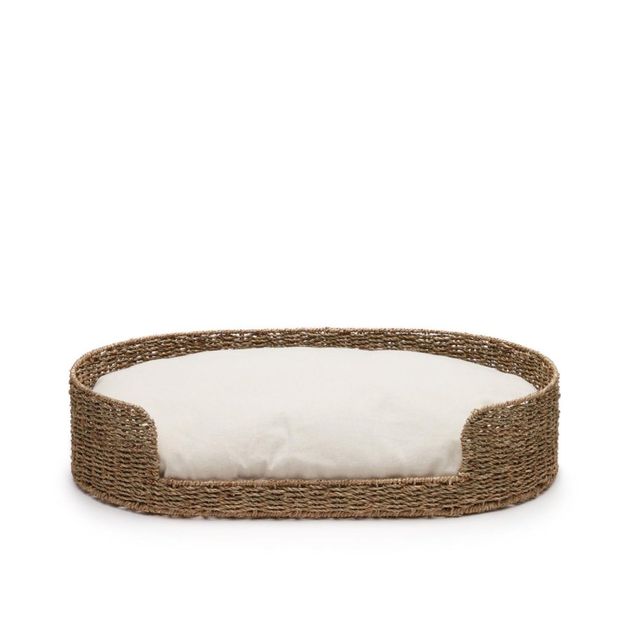 KAVE HOME Fliicker hundekurv, oval - naturlig sjgress (80x45)