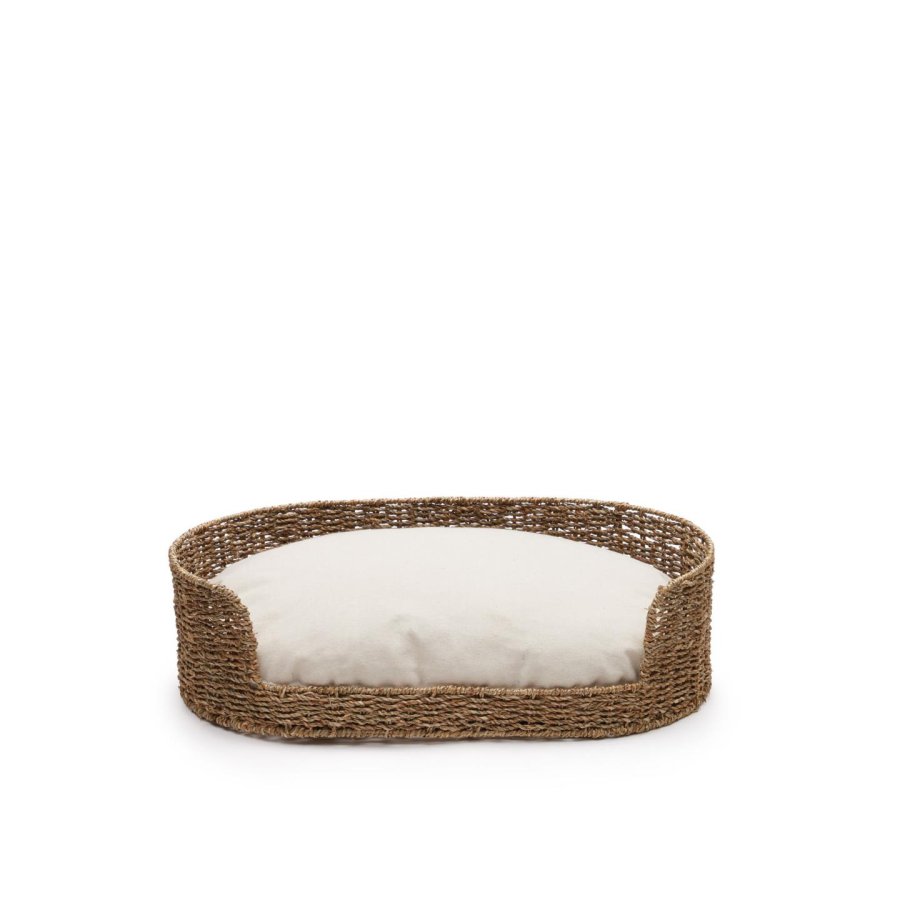 KAVE HOME Fliicker hundekurv, oval - naturlig sjgress (60x35)