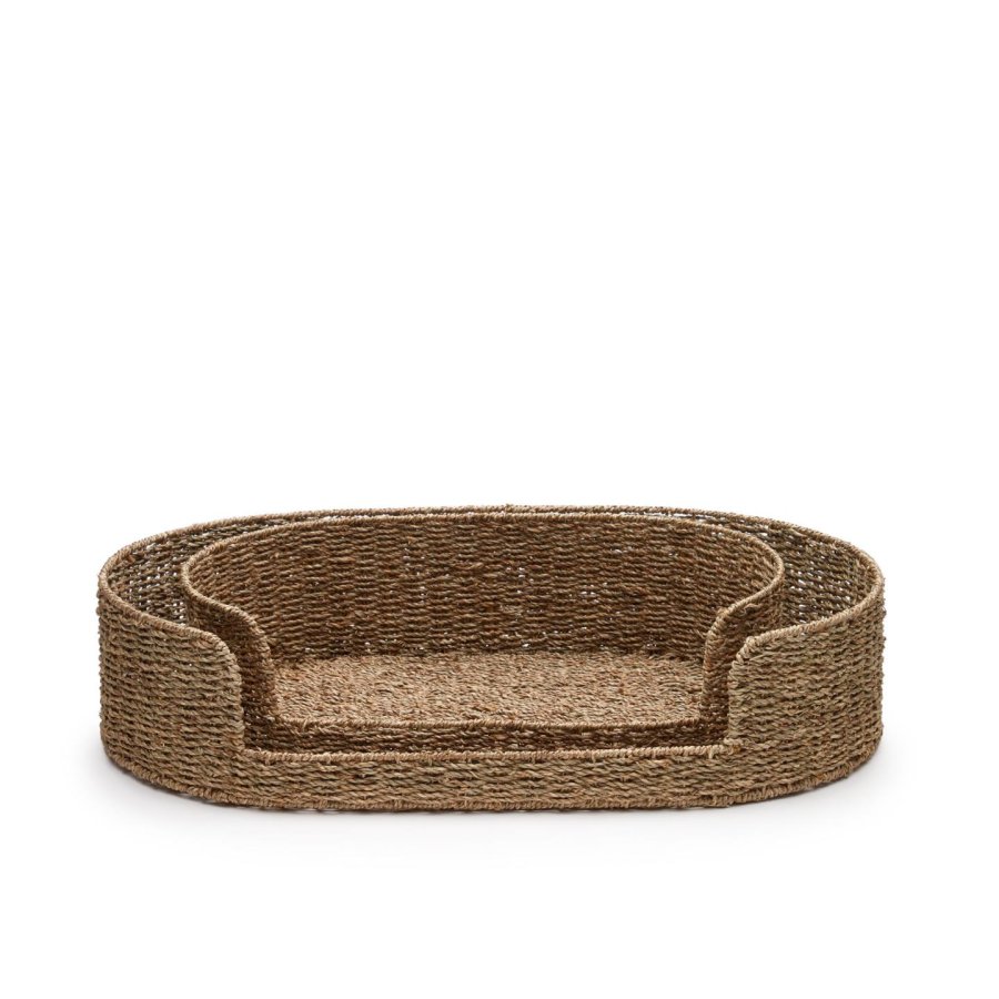 KAVE HOME Fliicker hundekurv, oval - naturlig sjgress (60x35)