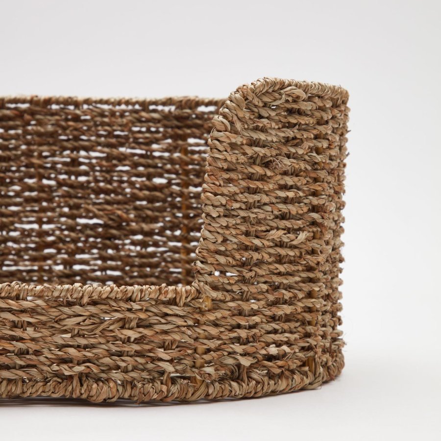 KAVE HOME Fliicker hundekurv, oval - naturlig sjgress (60x35)