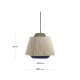 KAVE HOME Yuvia taklampe i bomull med beige og bl finish