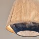 KAVE HOME Yuvia taklampe i bomull med beige og bl finish