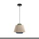 KAVE HOME Yuvia taklampe i bomull med beige og bl finish