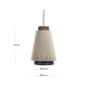 KAVE HOME Yuvia-taklampe i bomull med en beige, bl og terrakotta-finish