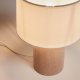 KAVE HOME Bianella bordlampe i flyel i beige