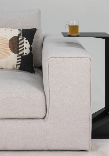 SPINDER DESIGN BRUCE sidebord, rektangulrt - svart stl (35x25)