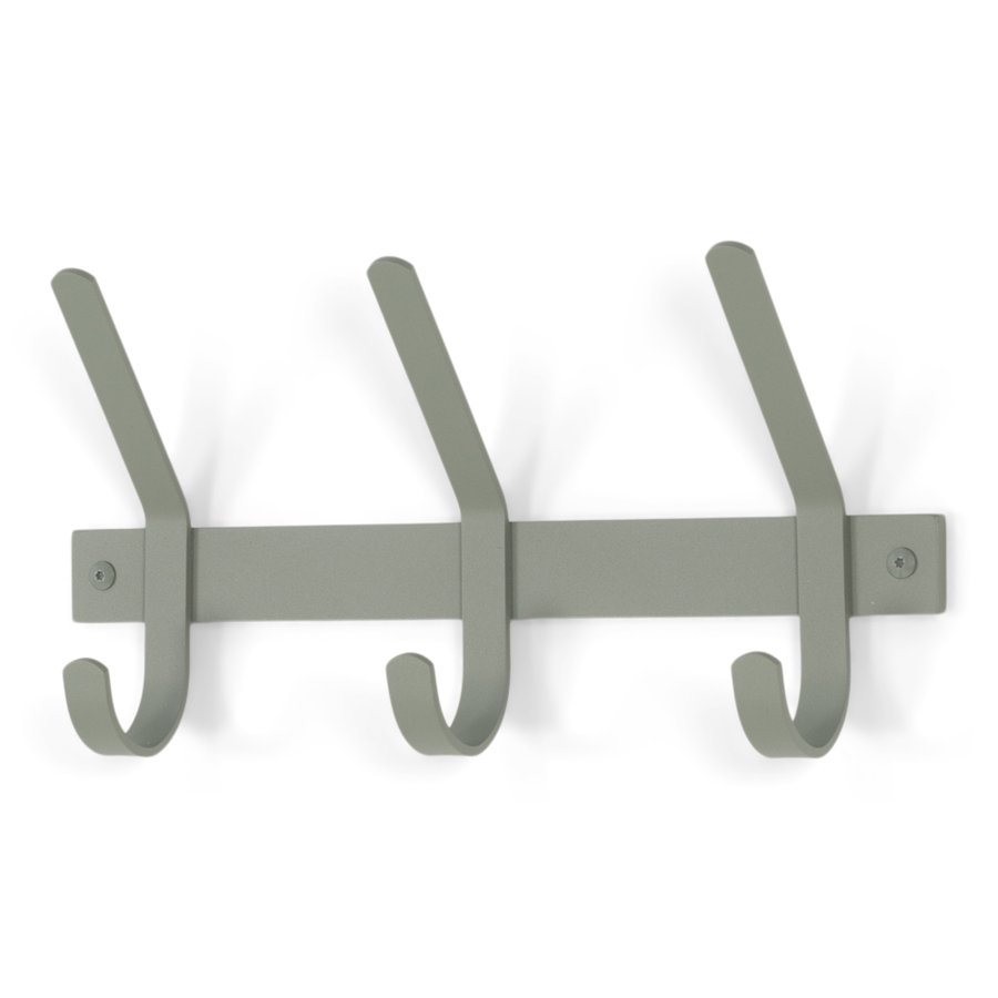 SPINDER DESIGN Dexter 3 knagerkke, m. 3 knager - stvet grn stl