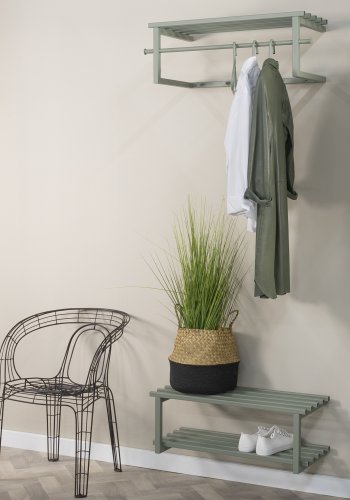 SPINDER DESIGN Marco Color Edition hattehylde, m. 5 knager og 1 bjlestang - stvet grn stl