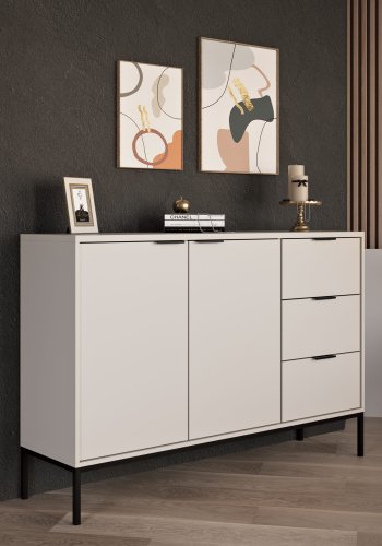 KOCOT Austin Kommode in Kaschmir und Schwarz