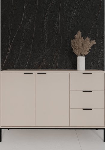 KOCOT Austin Kommode in Kaschmir und Schwarz
