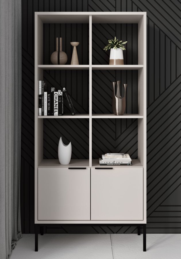 KOCOT Austin Bcherregal Kaschmir & Schwarz