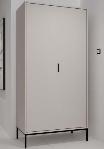 KOCOT Austin Kleiderschrank Kaschmir und Schwarz