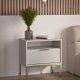 KOCOT Austin Nachttisch Austin Kaschmir & Gold