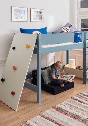 Manis-H&nbsp;Ask H�jseng med classic sengehest - 160 cm&nbsp;-&nbsp;90x160