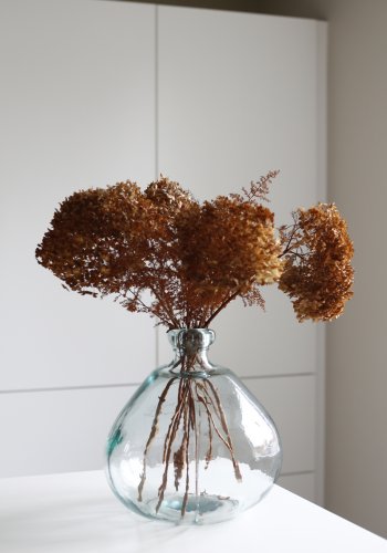 KAVE HOME Brenna vase, stor - klart resirkulert glass (H:33)