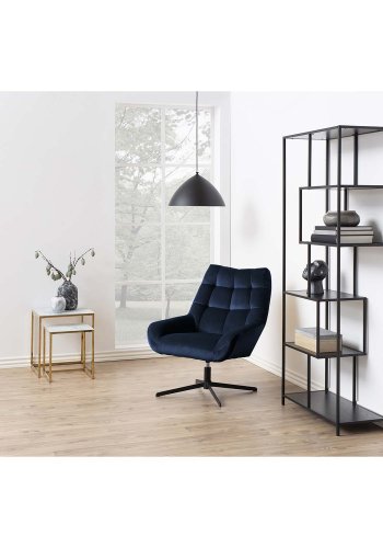 ACT NORDIC Alisma Sidobord - Glas med Vitt Marmortryck och Guldmetall