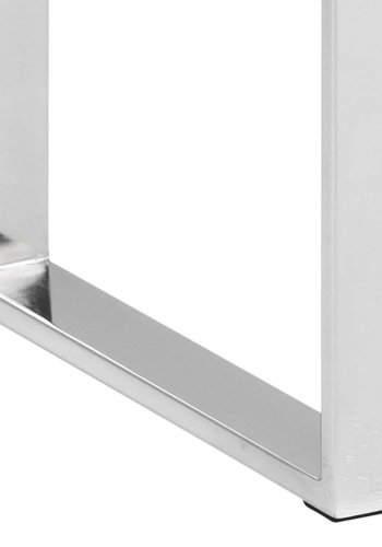 ACT NORDIC Katrine konsollbord - klart glass og krommetall (110x40) 