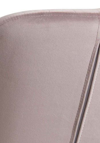 ACT NORDIC Emilia Sessel, mit Armlehnen – rosa Polyester und natürliche Eiche