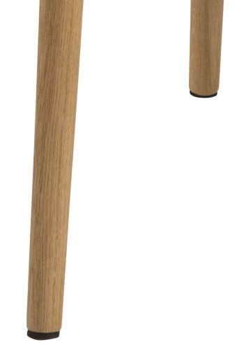 ACT NORDIC Emilia Sessel, mit Armlehnen – rosa Polyester und natürliche Eiche