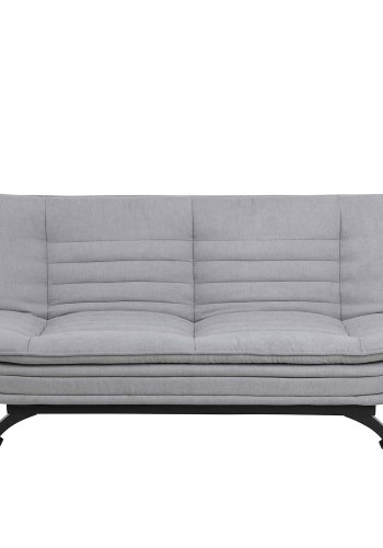 ACT NORDIC Faith Schlafsofa - hellgraues Polyester und schwarzes Metall