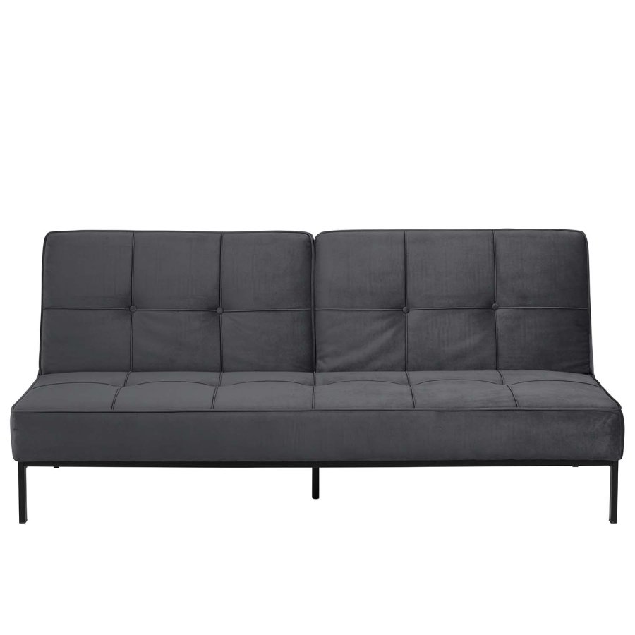 ACT NORDIC Perugia sovesofa - mrkegr polyester og sort metal  