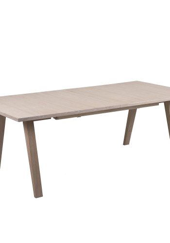 ACT NORDIC A-Line Matbord med Utdragsfunktion - Vitpigmenterad Ekfanér och Ek (210 / 310 x 100 cm)