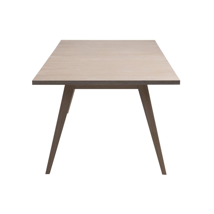 ACT NORDIC A-Line Matbord med Utdragsfunktion - Vitpigmenterad Ekfanér och Ek (210 / 310 x 100 cm)