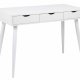 ACT NORDIC Neptun skrivebord - hvid melamin/metal, m. 3 skuffer (110x50) 