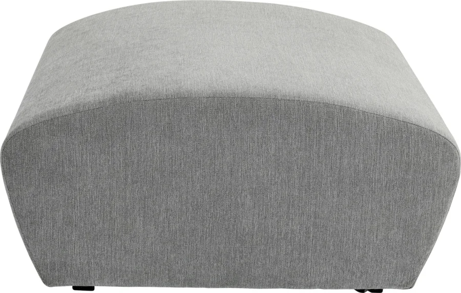 KARE DESIGN Lucca Grey puf til modul sofa, 76 cm - gr stof og PVC