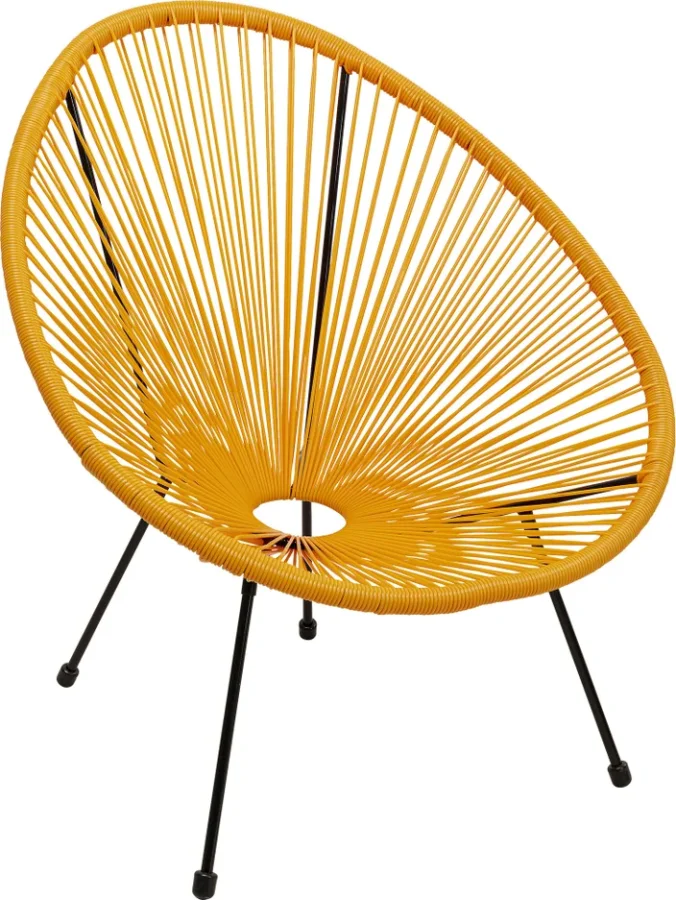 KARE DESIGN Acapulco Orange lnestol/havestol - orange plast og stl