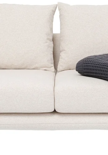 KARE DESIGN Amalfi Cream 2 pers. sofa - creme polyester og sort stl