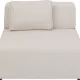 KARE DESIGN Infinity 2-Seater Elements Cream modul, 100 cm - creme polyester og polypropylen