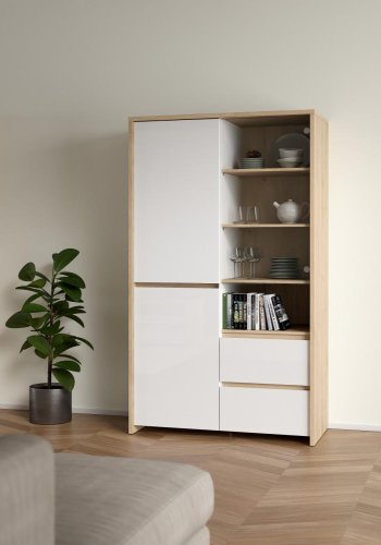 TVILUM Next Vitrine 1 l�ge + 1 glasl�ge + 2 skuffer