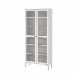 TVILUM Roma Porzellanschrank mit 2 T�ren, wei�, 88,7 x 36,25 x 202,8 cm