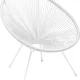 KARE DESIGN Acapulco White lnestol/havestol - hvid polyethylen og stl