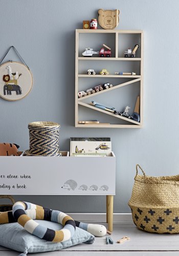 BLOOMINGVILLE MINI Salam bokkasse, hvit, MDF, L90xH50xB30 cm