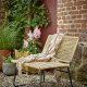 BLOOMINGVILLE Vallone Outdoor-Loungesessel - natürliches Polyrattan und Metall
