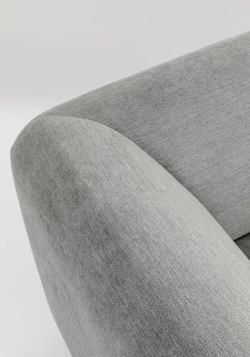 KARE DESIGN Lucca Corner Elements Grey modul, 86 cm - gr stof og PVC