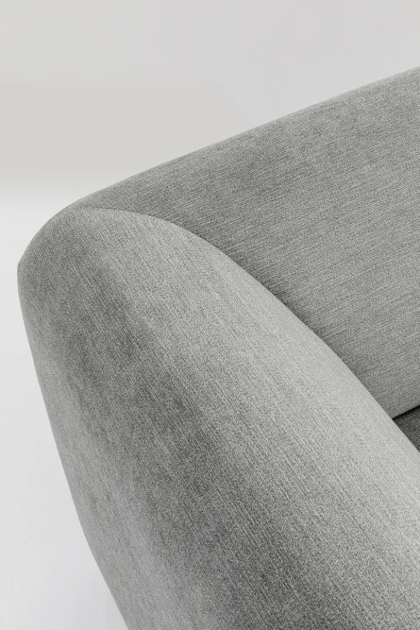 KARE DESIGN Lucca Corner Elements Grey modul, 86 cm - gr stof og PVC