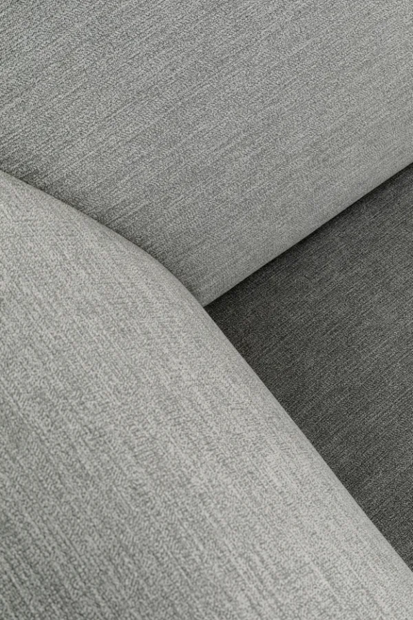 KARE DESIGN Lucca Corner Elements Grey modul, 86 cm - gr stof og PVC