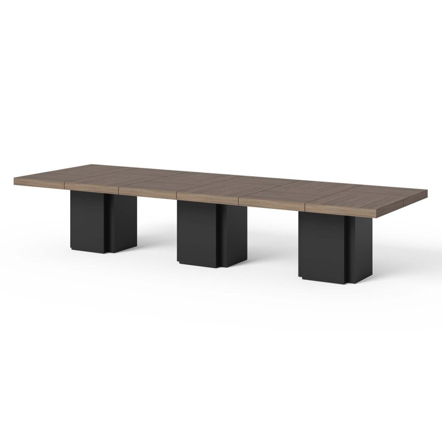 TEMAHOME Dusk Spisebord - Valn�d/Sort, 392x130 cm