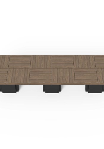 TEMAHOME Dusk Spisebord - Valn�d/Sort, 392x130 cm