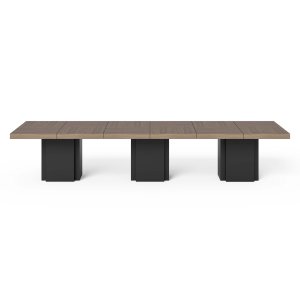 TEMAHOME Dusk Spisebord - 150x150 cm, Valn�d/Sort, Kvadratisk