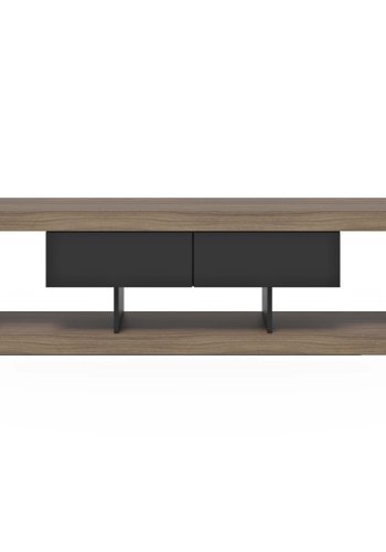 TEMAHOME Nara TV-bord 175 Low - Valn�d/Sort - 175 cm