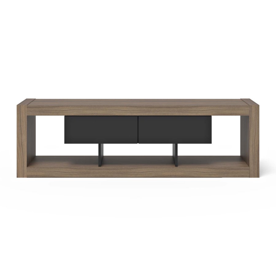 TEMAHOME Nara TV-bord 175 Low - Valn�d/Sort - 175 cm
